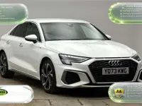 Used Audi A3 S-Line 150 HP (110 kW) 2024 White Sedan