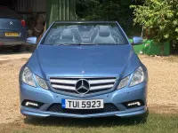 Used Mercedes E220 2011 Blue Cabriolet