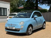 Used Fiat 500 Lounge 85 HP (62 kW) 2011 Blue Hatchback