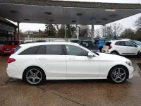 Used Mercedes C200 AMG line 2015 White Estate