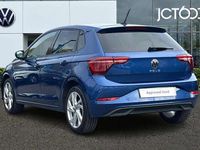 Used VW Polo Style 95 HP (69 kW) 2022 Blue Hatchback