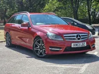 Used Mercedes C220 AMG 2013 Red Estate