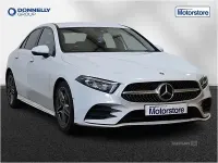 Used Mercedes A180 AMG line 116 HP (85 kW) 2019 White Sedan