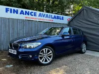 Used BMW 118 Sport Line 136 HP (100 kW) 2018 Blue Hatchback