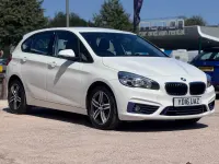 Used BMW 216 Active Tourer Sport Line 116 HP (85 kW) 2016 White MPV