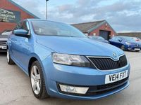 Used Skoda Rapid SE 105 HP (77 kW) 2014 Blue Hatchback