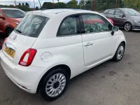 Used Fiat 500 Lounge 69 HP (50 kW) 2017 White Hatchback