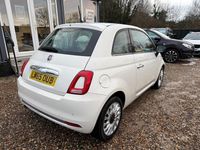 Used Fiat 500 Lounge 69 HP (50 kW) 2016 White Hatchback