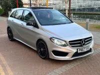 Begagnad Mercedes B220 AMG Line Premium Plus 2017 Silver Minibuss