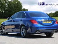 Begagnad Mercedes C220 AMG line 170 HK (125 kW) 2016 Blå Sedan