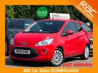 Used Ford Ka Zetec 69 HP (50 kW) 2014 Flame red Hatchback