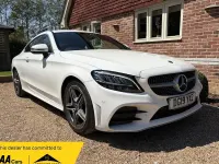 Used Mercedes C220 AMG line 194 HP (142 kW) 2019 White Coupe