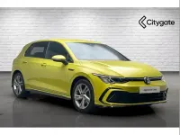 Used VW Golf VIII R-line 150 HP (110 kW) 2022 Yellow Hatchback