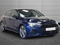 Used Audi A3 Black Edition 150 HP (110 kW) 2024 Navarra blue Hatchback