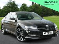 Used Skoda Superb SportlinePlus 147 HP (108 kW) 2023 Black magic pearl effect Hatchback