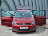 Used VW Touran S 105 HP (77 kW) 2013 Red MPV
