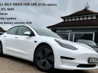 Used Tesla Model 3 Long Range RWD 258 kW (351 HP) 2021 White Sedan