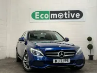 Usado Mercedes C200 184 CV (135 kW) 2017 Azul Berlina