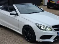 Used Mercedes E220 AMG line 2016 White Cabriolet