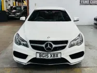 Used Mercedes E220 AMG line 174 HP (127 kW) 2015 White Coupe