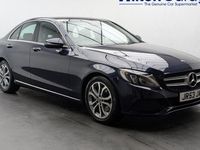 Used Mercedes C220 Premium Plus 170 HP (125 kW) 2018 Blue Sedan