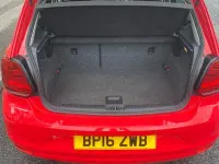 Used VW Polo Match 90 HP (66 kW) 2016 Red Hatchback
