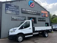 Used Ford Transit 130 HP (95 kW) 2021 White Cabriolet