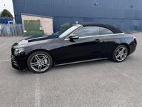 Used Mercedes E300 AMG line 245 HP (180 kW) 2018 Black Cabriolet
