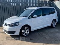 Used VW Touran SE 105 HP (77 kW) 2015 White MPV
