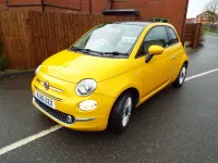 Used Fiat 500 Lounge 69 HP (50 kW) 2016 Yellow Hatchback