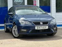 Used Seat Leon SE Dynamic 110 HP (80 kW) 2017 Blue Hatchback