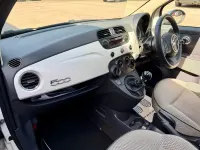 Used Fiat 500 Lounge 69 HP (50 kW) 2009 White Cabriolet