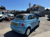 Second-hand Fiat 500 Pop 69 CP (50 kW) 2013 Albastru Cabrio