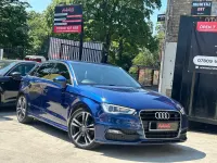 Used Audi A3 S-Line 150 HP (110 kW) 2014 Blue Hatchback