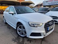 Used Audi A3 Sportback S-Line 2017 White Hatchback