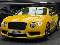 Used Bentley Continental GT Convertible 2014 Yellow Cabriolet