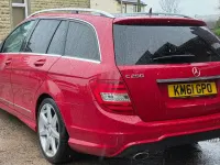 Begagnad Mercedes C250 Sport Edition 2011 Röd Kombi