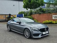 Używany Mercedes C220 AMG Line Premium 2017 Szary Coupe