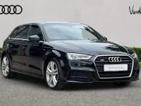 Used Audi A3 S-Line 150 HP (110 kW) 2018 Black Sedan