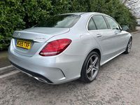 Used Mercedes C250 AMG line 2015 Silver Sedan