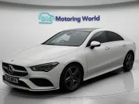 Used Mercedes CLA180 AMG line 136 HP (100 kW) 2021 White Coupe