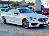 Used Mercedes C250 AMG line 204 HP (150 kW) 2018 White Cabriolet