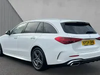 Used Mercedes C220 AMG line 200 HP (147 kW) 2024 Polar white