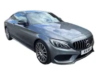 Used Mercedes C220 AMG line 170 HP (125 kW) 2017 Grey Coupe