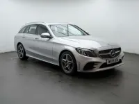 Usado Mercedes C220 AMG line 194 CV (142 kW) 2019 Plateado Familiar