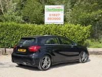 Used Mercedes A180 AMG line 122 HP (89 kW) 2017 Black Hatchback