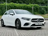 Used Mercedes A200 AMG Line Premium 2019 White Hatchback