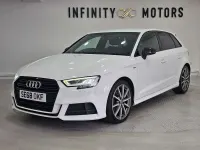 Used Audi A3 Sportback Black Edition 2019 White Hatchback
