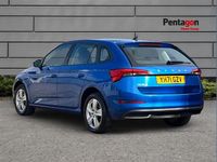 Used Skoda Scala SE 108 HP (79 kW) 2021 Blue Hatchback