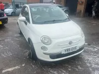 Used Fiat 500 Lounge 85 HP (62 kW) 2011 White Hatchback